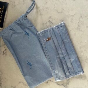 Ralph Lauren Light Blue Mask and Pouch Set
